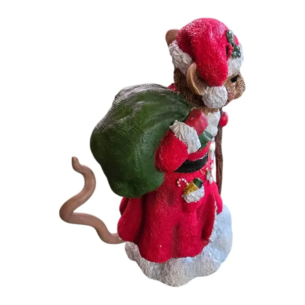 Merry Mice Santa Mouse by PiPka Christmas Mouse 2002 Prizm Holiday Figurine